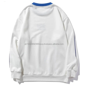 Meilleure fabrication sweats d'hiver pour hommes confortables 100% coton couleur blanche conception de qualité OEM surdimensionné bases brodées - Product Image 2