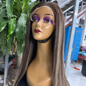 Perruque Lace Closure Frontal Perruque Cheveux humains bruts vietnamiens vierges Vente en gros HD Lace transparente - Product Image 3
