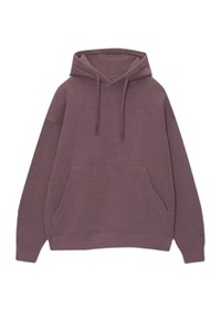 Sweat à capuche à poches très populaire, 380 GSM, motif uni, coupe ample, respirant, 100 % coton molletonné, pour homme, hiver - Product Image 3