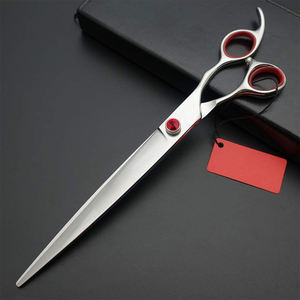 Ciseaux de toilettage pour poils d'animaux de compagnie avec lames droites et tranchantes en acier inoxydable - Product Image 2