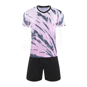 2023 hommes vêtements de sport Sublimation Football uniforme Shorts manches maillot de Football en gros sport Sublimation Football uniforme - Product Image 1