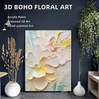 Toile d'art floral abstrait moderne personnalisable dans divers styles pour la décoration de la maison, art mural décoratif pour offrir en cadeau