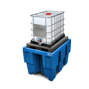 Bacino di contenimento classic-line in polietilene (PE) per 1 IBC fino a 600 litri, con pallet in PE - Product Image 2