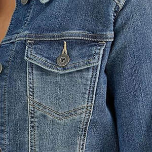 Haute qualité femmes 100% coton Jeans Denim veste prix raisonnable Style saison extérieure avec fourrure décoration laine doublure - Product Image 5