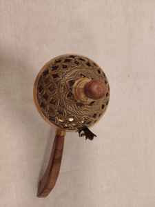 เตาเผากำยานทองเหลืองแบบมือถือ งานฝีมือ ROSHAN ดีไซน์อินเดีย/ทิเบต/ญี่ปุ่น ทำด้วยมือ ใช้งานได้ยาวนาน - Product Image 6