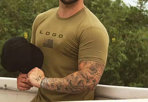 Camiseta Deportiva de Compresión para Hombre, Tejido de Punto con Impresión Personalizada, de Secado Rápido y Ecológica - Product Image 4