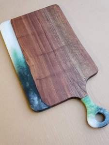 Divers styles personnalisés Planche à découper en bois avec résine Design planche à découper Style moderne Bois Résine Fromage Pizza Tampon à découper les légumes - Product Image 2