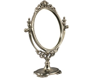 Espejo de maquillaje con marco de metal de aspecto vintage con color y tamaño personalizados para uso decorativo de tocador y espejo de maquillaje para el hogar - Product Image 2