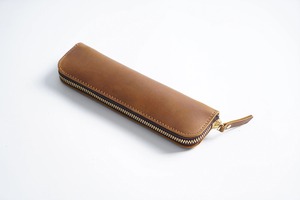Estuche para lápices con cremallera de cuero genuino personalizado Vintage con diseño portátil reutilizable de gran capacidad para uso de regalo - Product Image 6