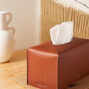 Handmade Leather <b>Tissue</b> Box Holder with Customisation Design and Modern Style for Home & Office Table Decoration - Product Image 5