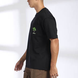 Promotion T-shirt unisexe de haute qualité pour hommes et femmes à manches courtes 180g 100% coton T-shirt blanc à col rond - Product Image 3