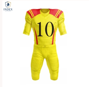 Uniforme de Fútbol Americano Personalizado Index Apparel, Conjunto de Pantalones y Camiseta con Cuello en V, Manga Corta, Poliéster que Absorbe la Humedad, Talla Adulto para Hombre - Product Image 1