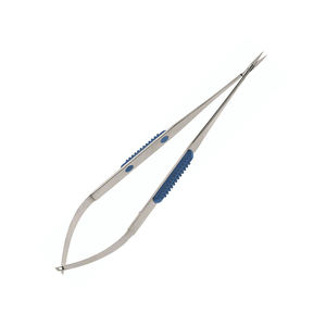 Micro tijeras manuales de acero alemán, acabado en arena, hoja recta afilada, instrumentos neurológicos quirúrgicos, uso hospitalario SurgiRight - Product Image 2