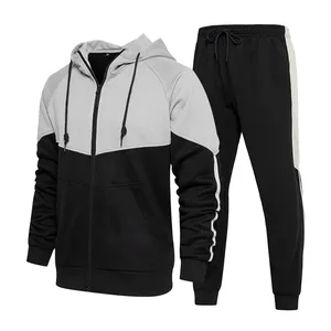 Vente en gros de survêtements de jogging pour hommes imprimés sur mesure Costumes en polaire de créateur grande taille avec logo quantité minimale de commande respirante 2 pièces - Product Image 3