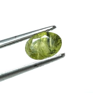 Piedra preciosa de corte de titanita de forma ovalada facetada de rutilo esfeno natural suelta para la fabricación de joyas - Product Image 3