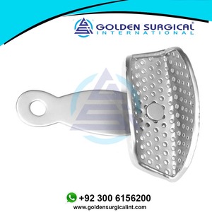 Bandeja de Impresión Giratoria de Ortodoncia, Superior e Inferior Anterior, Perforada |   Bandeja de Impresión Dental para Prótesis Dentales y Edentulismo - Product Image 2
