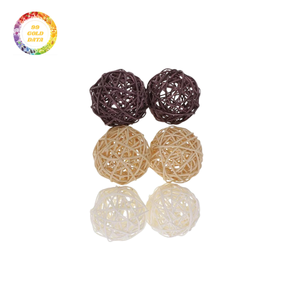 Boule de rotin bon marché en gros décoration tissée artisanale de haute qualité pour l'affichage de mariage de fête de jardin à la maison - Product Image 2
