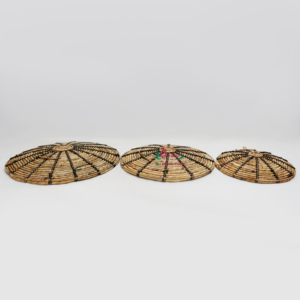 Artex Dong Thap fábrica hecha a mano jacinto de agua trenzado colgante de pared decoración natural para el hogar adorno artesanal tejido sostenible - Product Image 6