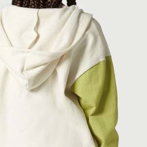 ชุดวอร์มผ้าคอตตอนสีบล็อกซิปหน้าสำหรับผู้หญิงชุดวอร์มเนื้อผ้าระบายอากาศได้ดีผ้าคอตตอนสี100% สำหรับฤดูหนาวออกแบบได้ตามต้องการ - Product Image 6