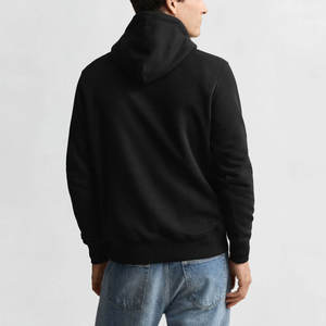 Sudadera con Capucha para Hombre, 100% Algodón, Tejido de Secado Rápido, Color Sólido, Gruesa, Lisa, en Venta - Product Image 2