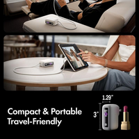 Batería Portátil LISEN de 7000mAh con Enchufe de Pared, Cargador Rápido de 35W, Cable Integrado para iPhone 17 16, Samsung S25, Adaptador de Viaje