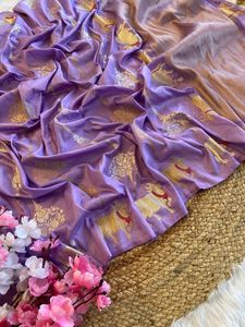 ชุดส่าหรีแบบหรูหราจากนักออกแบบชาวอินเดียเป็นที่ต้องการสูงชุดปาร์ตี้งานแต่งงานประดับพู่แฟนซีขอบวัว - Product Image 5