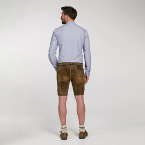 OEM Bavarian Lederhosen | Short en cuir allemand fait à la main pour hommes | Oktoberfest Festival Outfit - Product Image 3