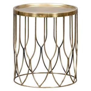 furniture style <b>living</b> <b>room</b> round modern Silver metal legs Modern Metal <b>Side</b> <b>Table</b> - Product Image 4