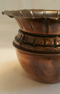 Jardinières en cuivre martelé de qualité supérieure pour la décoration de mariages et d'événements, nouvelle arrivée, forme ronde, pots de fleurs polis - Product Image 6