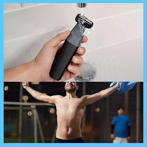 Afeitadora corporal y recortadora de vello a prueba de agua para hombre con accesorio de cuchilla de cerámica para la espalda incluido - Product Image 2
