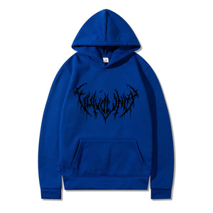 Sudaderas con capucha de algodón 100% de colores oscuros personalizadas para hombre con logotipo personalizado Jersey transpirable de gran tamaño unisex - Product Image 6