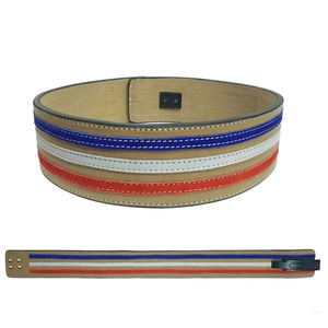 Cinturón de Cuero de Vaca para Levantamiento de Pesas, Cinturón de Gimnasio Antideslizante, Transpirable, de Alta Calidad, Soporte Lumbar Unisex de 4 Pulgadas PK - Product Image 6