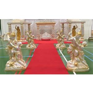 Radha Krishna Statue pour passerelle de mariage Meilleur mariage Radha Krishna Sculptures Dernières Statues de fibre de mariage pour passerelle - Product Image 1