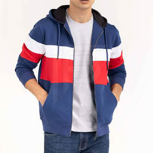 Sudaderas con capucha personalizadas de estilo callejero para hombre, sudaderas con cremallera de invierno para hombre, ropa al por mayor, sudaderas con capucha para jóvenes en blanco - Product Image 1