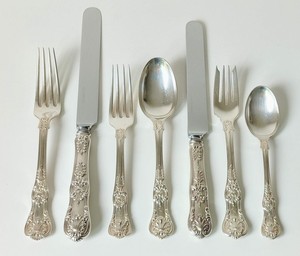 Ensemble de couverts en laiton de haute qualité fait à la main, 5 pièces, comprenant une cuillère, une fourchette, un couteau - Option en acier inoxydable disponible pour les fêtes - Product Image 6