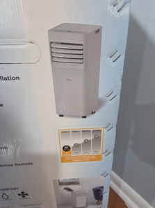 เครื่องปรับอากาศเคลื่อนที่อัจฉริยะ Midea 11,900-20,999 BTU ระบบทำความเย็น/ทำความร้อน ความถี่แปรผัน ควบคุมผ่าน WiFi พร้อมรีโมทคอนโทรล 3-in-1 - Product Image 5
