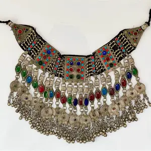 New Design Women Necklace Set With Custom Packing Box Wholesale Price Bulk Afghan Jewelry Sets For Wedding Afghani Jewelry