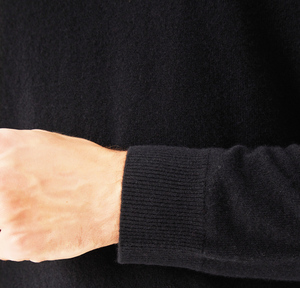 Pulls en cachemire 100% pour hommes, col en V, de haute qualité, en gros, personnalisés, logo personnalisé, tricotés, pour l'hiver - Product Image 2