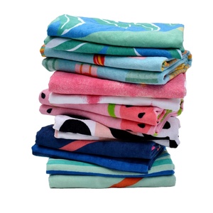 Serviettes de plage de grande taille en coton 100% de haute qualité, imprimées avec des motifs - Product Image 5