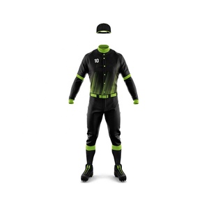 ชุดเสื้อเบสบอลและซอฟต์บอลระบายอากาศได้ดีชุดเครื่องแบบซอฟต์บอลมีกระดุมสำหรับผู้ชาย - Product Image 5