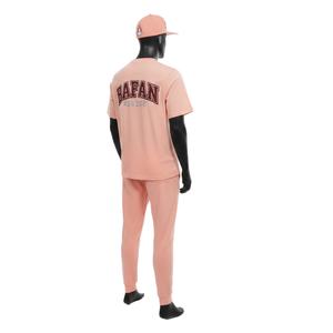 เสื้อยืดผู้ชาย ชุด 2 ชิ้น ผ้าคอตตอนเจอร์ซีย์คุณภาพสูง 180 GSM เนื้อผ้านุ่ม สีพีช รับสกรีนโลโก้ ชุด 2 ชิ้น สำหรับผู้ชาย - Product Image 5