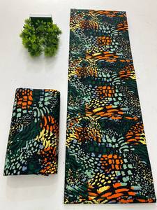 Chất lượng cao Ghana phi in sáp và ankara bông vải Batik mô hình cho thời trang Quần áo thủ công túi xách và khố - Product Image 5