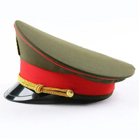 Gorra de rendimiento roja de moda británica, sombrero verde, sombreros de primavera, gorras de capitán blancas para adultos, gorra grande de cosplay