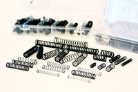 Assortiment de ressorts de compression métalliques en acier inoxydable pour portes vitrées sans cadre, outils de menuiserie électrique noirs, outils de quincaillerie, en pouces (AMP)