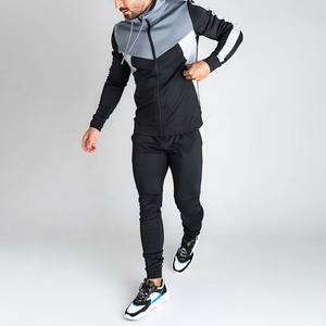 Survêtement à fermeture éclair intégrale pour hommes, jogging, survêtement de fitness en polaire technique, survêtement vierge personnalisé, fabricant, vente en gros - Product Image 4
