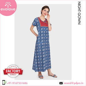 ชุดราตรียาวของผู้หญิงทำจากผ้าฝ้าย100% ปรับแต่งได้ชุดนอนฤดูร้อนที่มีคุณภาพสำหรับใช้ในบ้านลดราคา! - Product Image 2