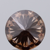 Diamante Brillante de Corte Redondo Cultivado en Laboratorio de 1.92 Quilates, Color Marrón Fantasía, Pureza VS1, Certificado IGI, Excelente Corporación 534242638