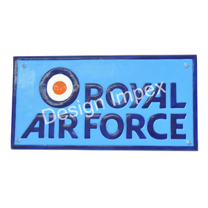 Vente en gros Taux Spitfire Plaque murale RAF Accessoires Tendance Avions Appareil Plaque murale en métal Multicolore Royal Force Sign - Product Image 4