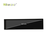 Moniteur tactile Wisecoco 8,8 pouces, écran tactile long, Raspberry Pi 8,8'', 1920*480, ultra large, mini moniteur LCD portable