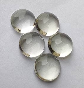 Venta al por mayor de piedras preciosas sueltas calibradas con reverso plano blancas de corte brillante de cristal de cuarzo natural IGI con certificación Lavira para joyería - Product Image 4